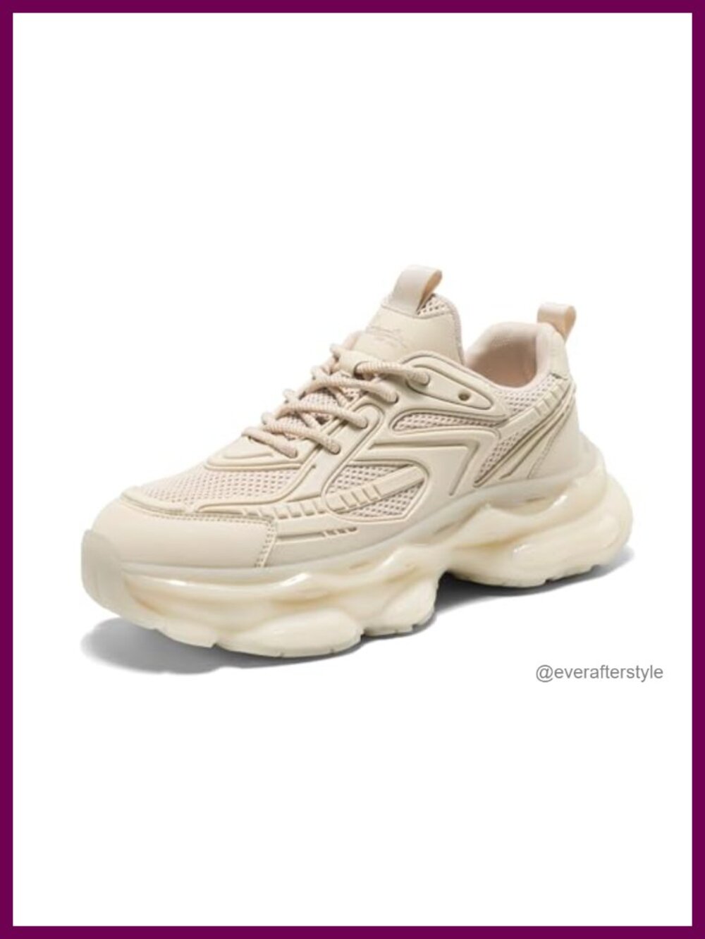 Men's Chunky Platform Sneakers Breathable Mesh Non-Slip Athletic Walking Shoes